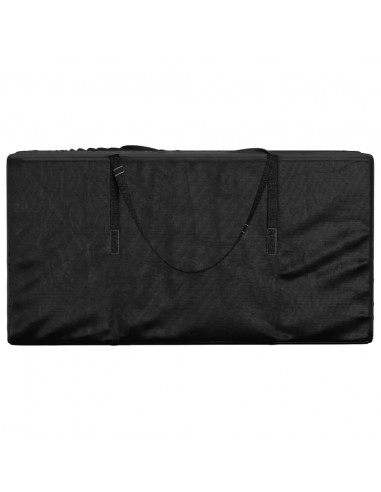 Borsa Porta Cuscini da Giardino Nera 150x75x75 cm Polietilene