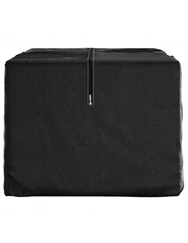 Borsa Porta Cuscini da Giardino Nera 150x75x75 cm Polietilene