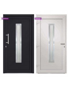 Porta di Ingresso Antracite 88x200 cm 2