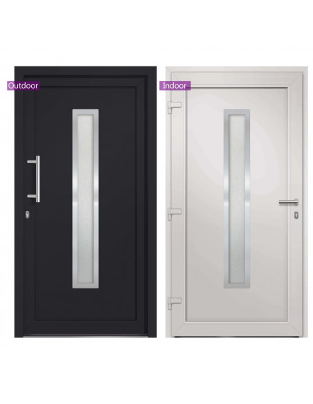 Porta di Ingresso Antracite 88x200 cm