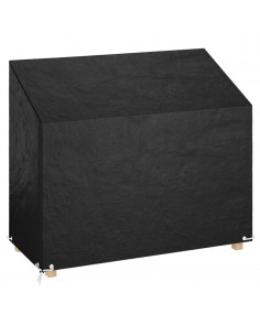 Copri Panca da Giardino 8 Occhielli 160x70x70/88 cm Polietilene 2