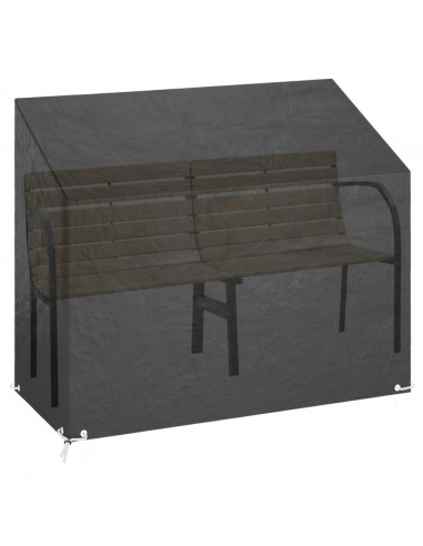 Copri Panca da Giardino 8 Occhielli 160x70x70/88 cm Polietilene