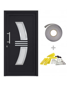 Porta di Ingresso Antracite 108x208 cm 2