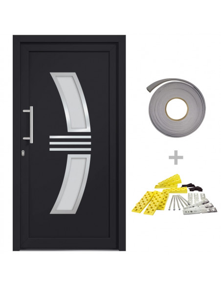 Porta di Ingresso Antracite 108x208 cm