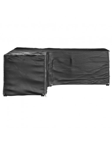 Coperture Mobili da Giardino a L 2pz 16 Occhielli 285x285x90cm