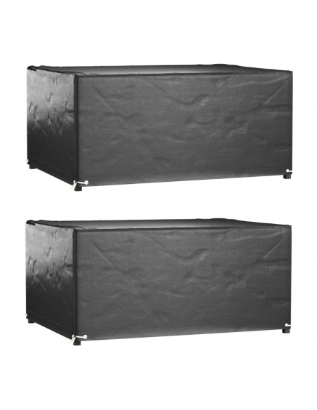 Copri Mobili Giardino 2pz 8 Occhielli 180x135x80cm Rettangolare
