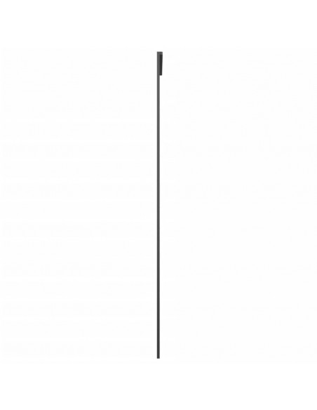 Porta Scorrevole in Alluminio e Vetro ESG 76x205 cm Nera