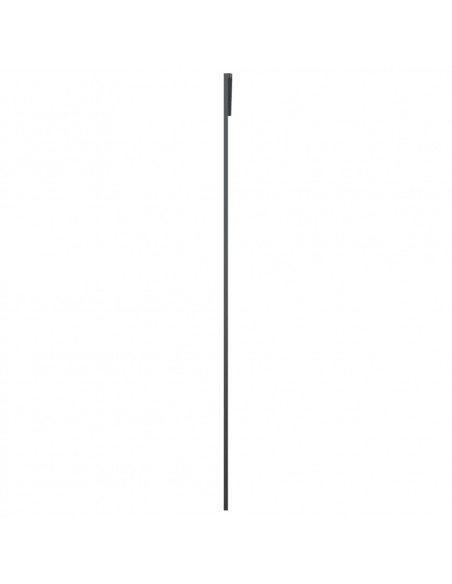 Porta Scorrevole in Vetro ESG e Alluminio 102,5x205 cm Nera
