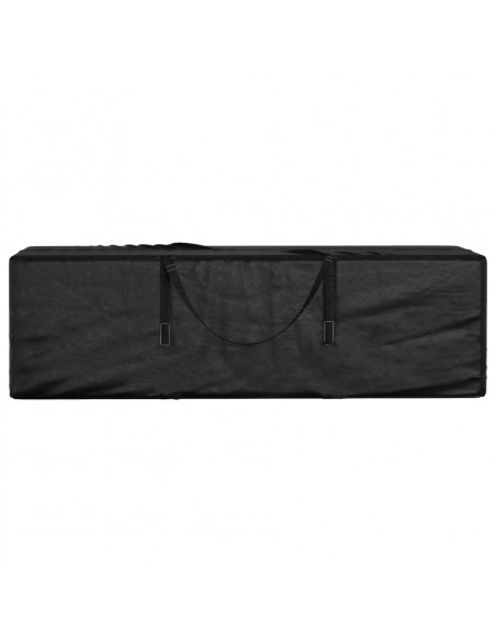 Borsa Porta Cuscini da Giardino Nera 135x40x55 cm Polietilene