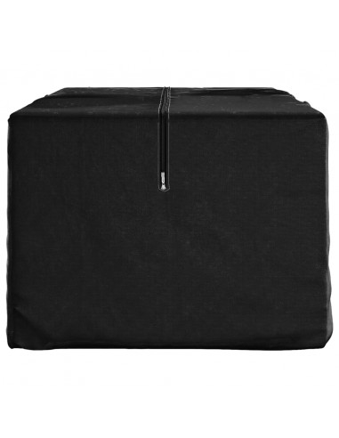 Borsa Porta Cuscini da Giardino Nera 135x40x55 cm Polietilene