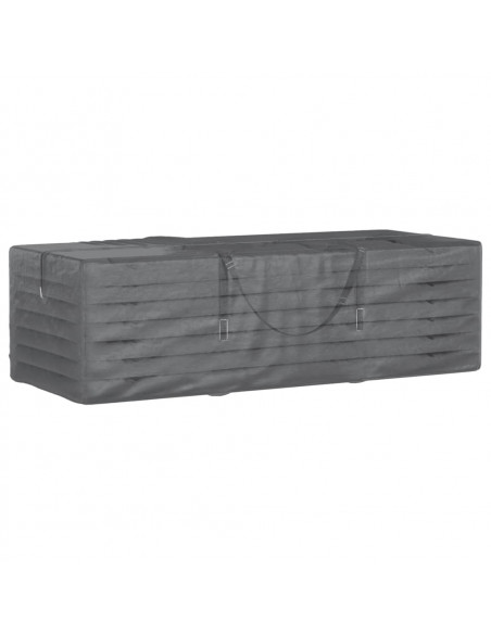 Borsa Porta Cuscini da Giardino Nera 135x40x55 cm Polietilene