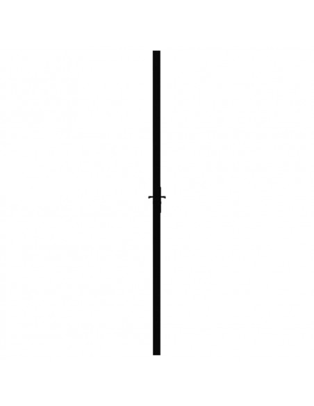 Porta da Interno ESG Vetro e Alluminio 83x201,5 cm Nera
