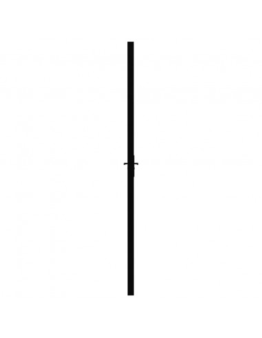 Porta da Interno ESG Vetro e Alluminio 93x201,5 cm Nera