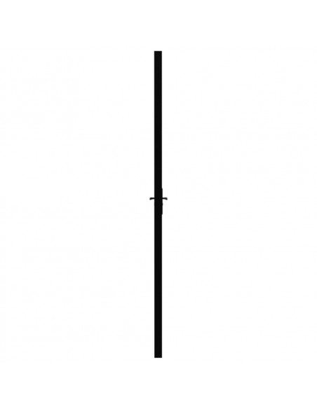 Porta da Interno ESG Vetro e Alluminio 93x201,5 cm Nera