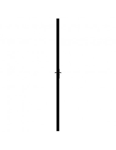 Porta da Interno ESG Vetro e Alluminio 93x201,5 cm Nera