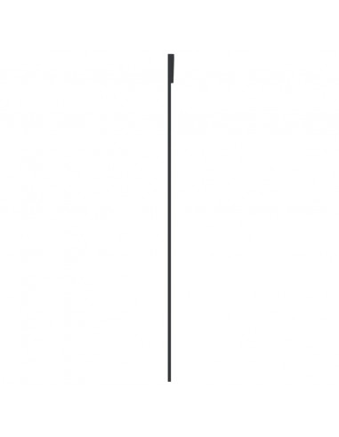 Porta Scorrevole Vetro Smerigliato ESG Alluminio 90x205 cm Nera