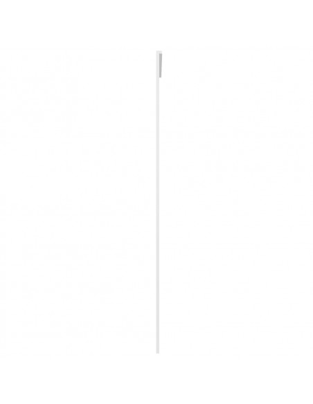 Porta Scorrevole in Vetro ESG e Alluminio 102,5x205 cm Bianca