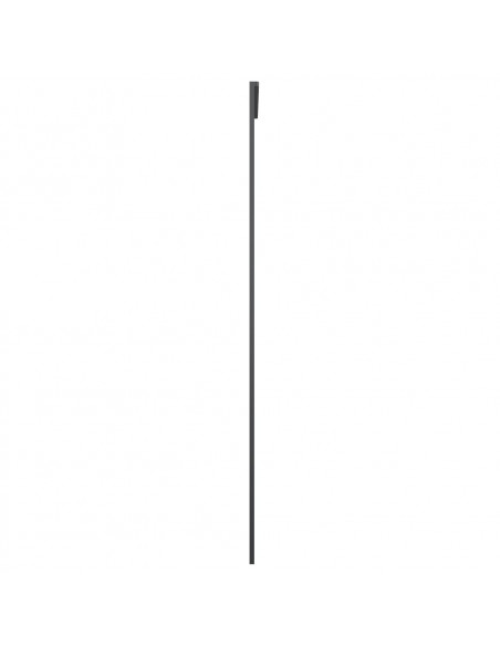 Porta Scorrevole Smerigliato ESG Vetro Alluminio 76x205 cm Nera