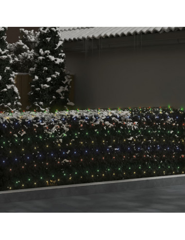 Luci di Natale Rete Colorate 4x4m 544 LED Interni Esterni