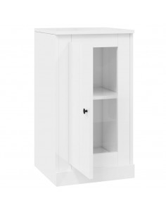 Credenze 2 pz Bianco Lucido 37,5x35,5x67,5 cm Legno Multistrato 2