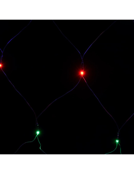 Luci di Natale Rete Colorate 4x4m 544 LED Interni Esterni