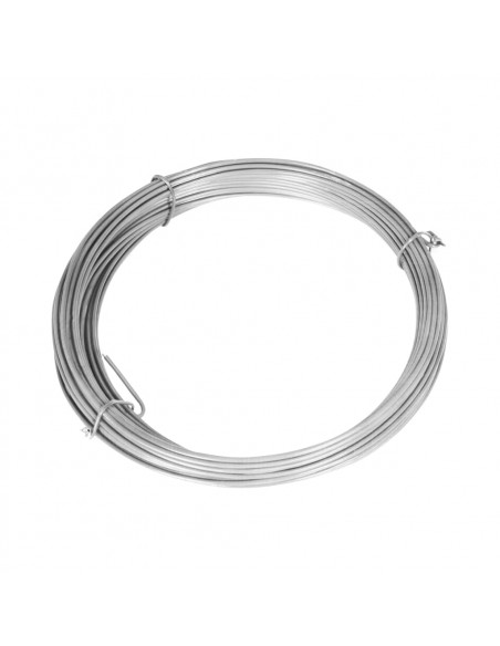 Recinzione in Rete con Pali in Acciaio Zincato 25x1,25m Argento