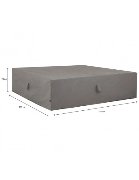 Madison Copertura per Set Divani da Esterno 255x255x70 cm Grigio