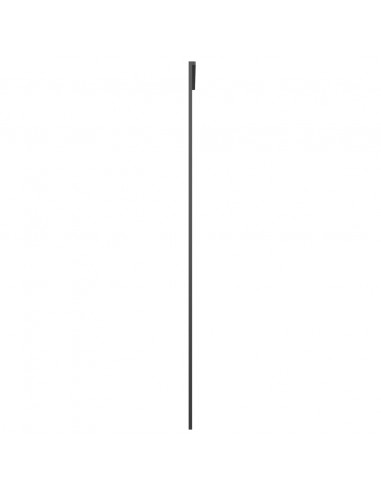 Porta Scorrevole Vetro Smerigliato ESG Alluminio 76x205 cm Nera