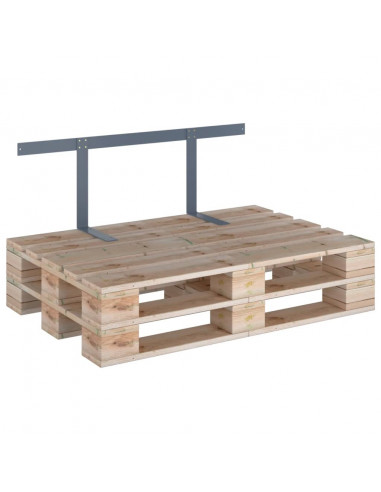 Schienale per Divano a Pallet Grigio Chiaro 110 cm in Ferro