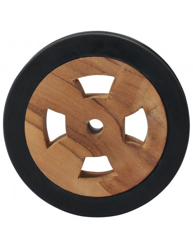 Rotelle di Ricambio per Lettini Prendisole 2pz Massello di Teak