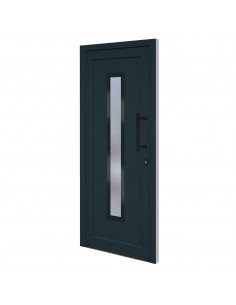 Porta Ingresso Antracite 88x200 cm in PVC 2