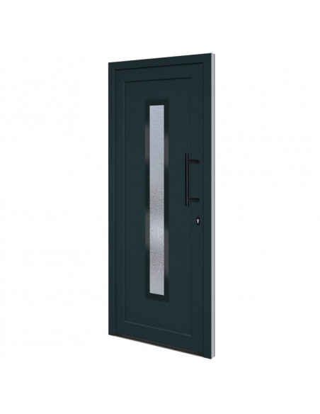 Porta Ingresso Antracite 88x200 cm in PVC
