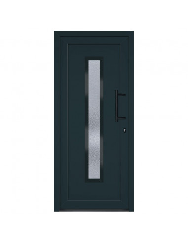 Porta Ingresso Antracite 88x200 cm in PVC