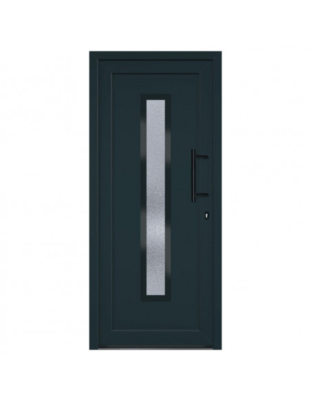 Porta Ingresso Antracite 88x200 cm in PVC