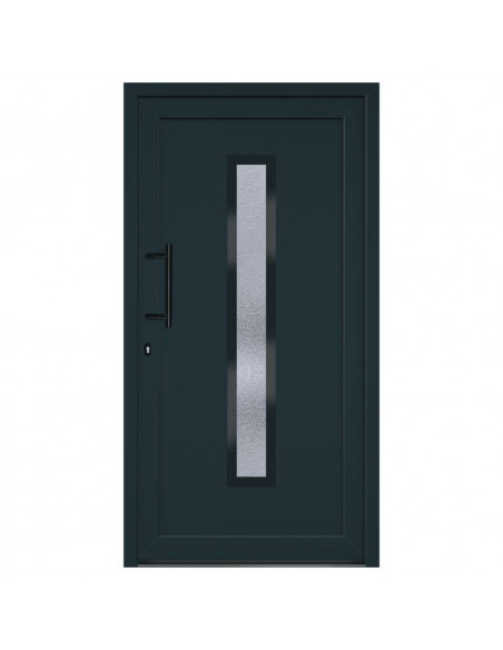 Porta Ingresso Antracite 108x200 cm in PVC