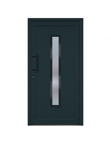 Porta Ingresso Antracite 108x208 cm in PVC