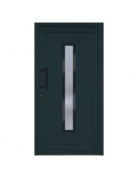 Porta Ingresso Antracite 108x208 cm in PVC