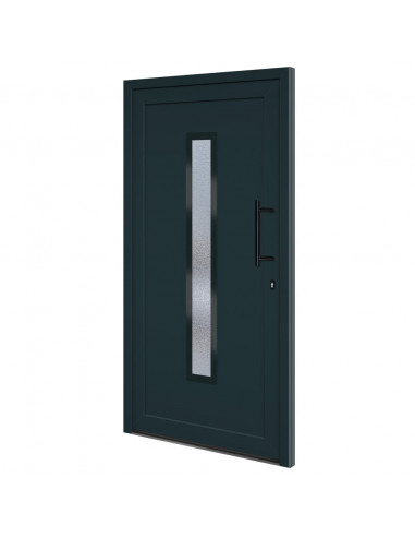Porta Ingresso Antracite 108x200 cm in PVC
