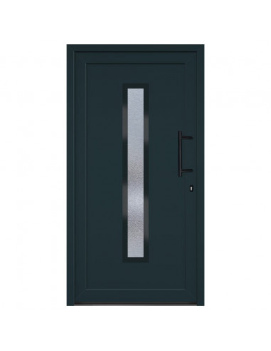 Porta Ingresso Antracite 108x200 cm in PVC