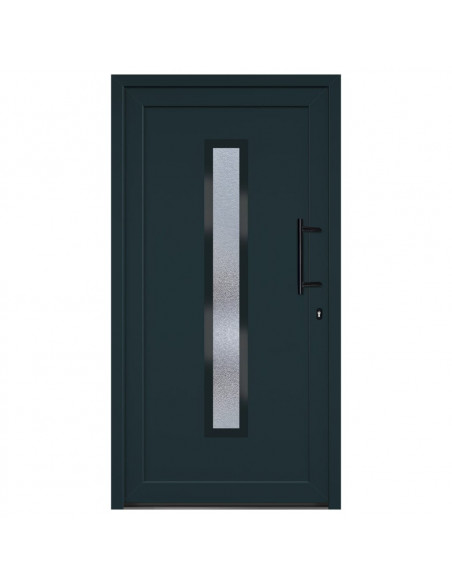 Porta Ingresso Antracite 108x200 cm in PVC