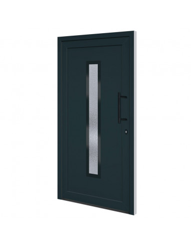 Porta Ingresso Antracite 108x208 cm in PVC
