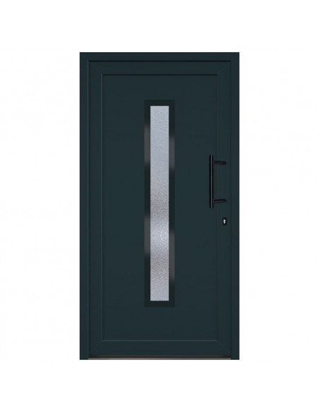 Porta Ingresso Antracite 108x208 cm in PVC