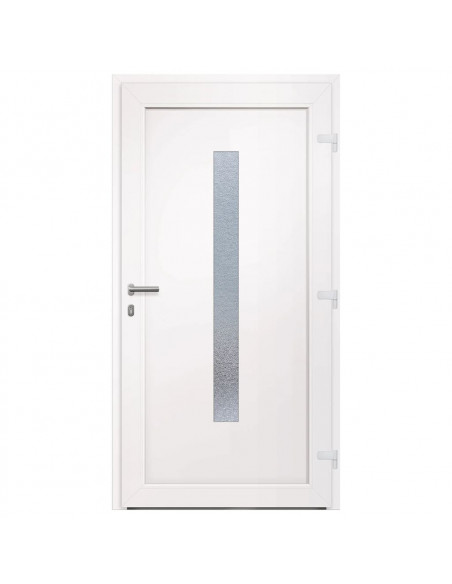 Porta Ingresso Antracite 108x208 cm in PVC