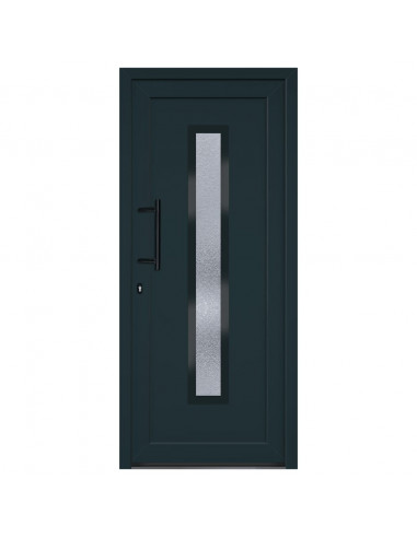 Porta Ingresso Antracite 88x200 cm in PVC