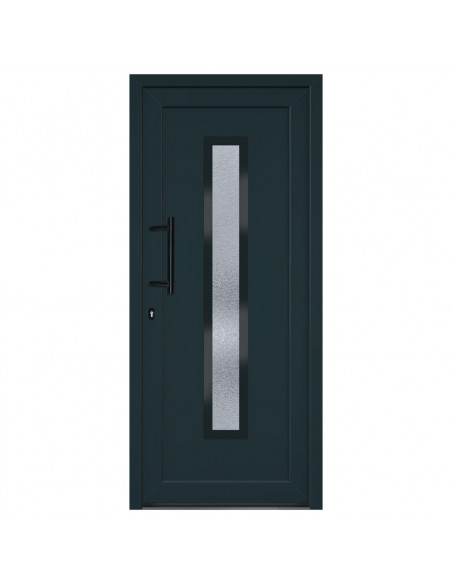 Porta Ingresso Antracite 88x200 cm in PVC