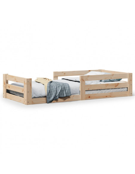 Letto senza Materasso 75x190 cm in Legno Massello Pino
