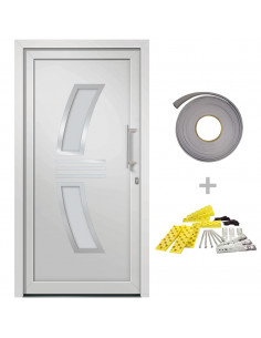 Porta di Ingresso Bianca 108x200 cm 2