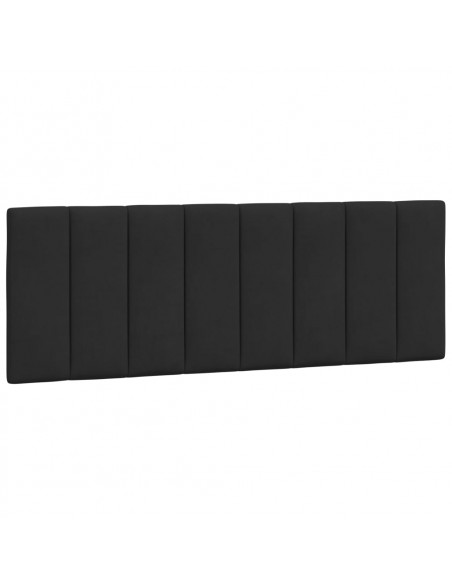Cuscino Testiera Nero 120 cm in Velluto