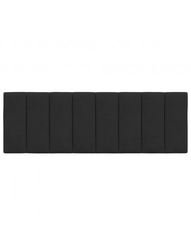 Cuscino Testiera Nero 120 cm in Velluto