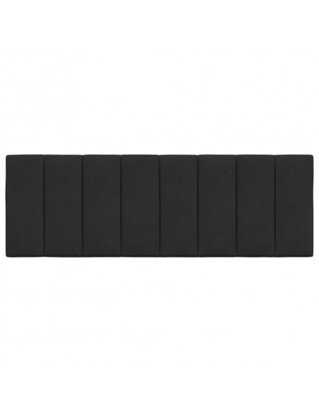 Cuscino Testiera Nero 120 cm in Velluto